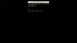 Using the Linux paste and bc commands