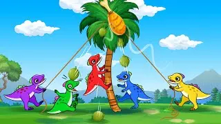 Baby Dinosaurs Battle for Tree Treats | Epic Dinosaur Adventures #dinoroar