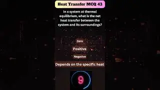 🔥 Mastering Heat Transfer: GATE & Competitive Exam MCQs! 📚 | Short MCQ 43