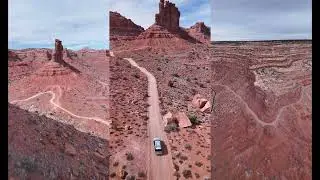 Utah Valley of the Gods Desert Drone Footage in 4k