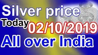 Silver rate today:silver price today in India (october 2019) silver rate