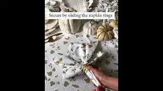 Napkin Fold with a Ring: Elegant Table Setting Tips! | All Cotton and Linen #shorts #napkins