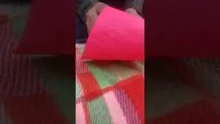 #shorts how to make santa🎅 cape 🌈🎄🎄🎄