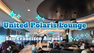 United Polaris Lounge at San Francisco Airport  @troisanvlog #unitedpolarislounge #businesslounge