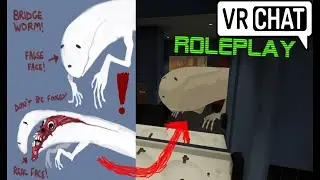 Bridge Worm in VR (Trevor Henderson creature in VRChat)