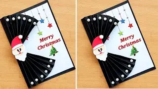 Christmas Greeting Card Making ideas/DIY Christmas Card ideas/How to make Christmas Card easy