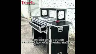 Custom Lightweight Mobile Bar Box Counter Table Flight Road Case Easy to Assembly and Disassembly