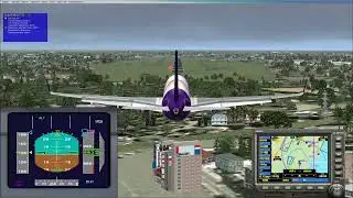 Microsoft FSX - ThaiSmile - A320 - Extreme weather approach - WIHH