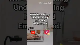 HTML Formatting: Understanding  Italic and Emphasized #html #htmltutorialforbeginners #shorts #viral