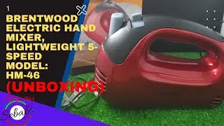 Brentwood Electric Hand Mixer, Lightweight 5-Speed HM-46. UNBOXING&Rev
