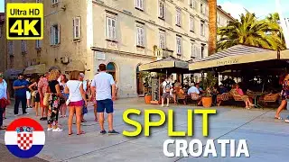 🇭🇷 Walking Tour in SPLIT city / Croatia - 4K 60fps (UHD)