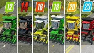 Сравнение эффективности сбора урожая: Fs 12 против Fs 14 против Fs 16 против Fs 18 против Fs 20 п...