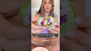 Grilled Chicken Spring Rolls!