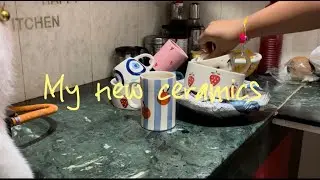 My Ceramic ☕ Cups & 🍽️ Plates 💕 Collection ☕🍽️ | Aesthetic Tableware Haul 🛍️