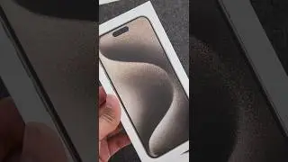 Unboxing Natural Titanium iPhone 15 Pro Max #shorts