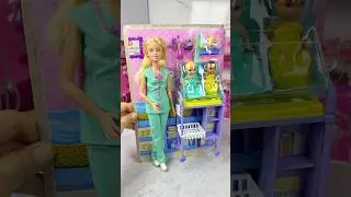 Satisfying With Unboxing Barbie Doctor Set Toys, ASMR Video #shorts