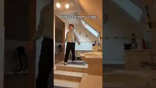 THINGS I ASK MUM VS DAD #funny #comedy #shorts #viral