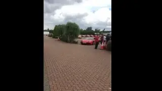 Cars Leaving from the Ferrari 70th Anniversary meet Billericay