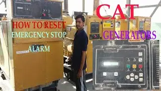 How To Reset  An Emergency  Stop Alarm Generators CATERPILLAR 3412.