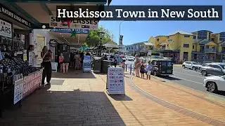 Walking tour in Huskisson Town in New South Wales Australia