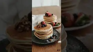 How to decorate Pancakes? #shorts #viral #food #pancake #decoration #trending #youtubeshorts #love