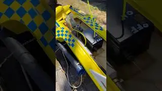 Vintage Nitro RC Hydroplane ready for sea trials