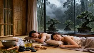 Calming Rainfall and Soft Piano Tunes for Deep Sleep and Serenity for Peaceful Night Rest