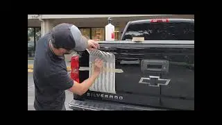 How to apply large vinyl decals, graphics or stickers to vehicle with recessed areas - DIY Tutorial