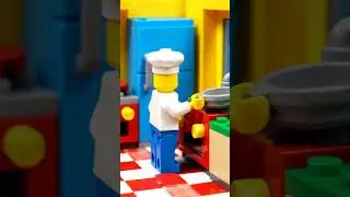 Lego Chef Cooking in the Kitchen 🍳🍴#animation #legocooking #lego #shorts