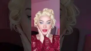 Marilyn Monroe Makeup for Halloween 🎃❤️ #makeuptransformation #marilynmonroemakeup #halloween