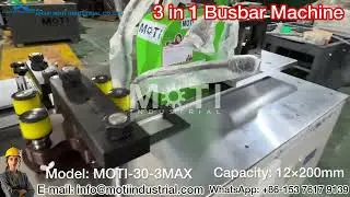 Can 12x200mm CNC Copper Busbar Machine MOTI-30-3MAX Replace 3 Workers?