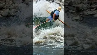 How to Row a Drift Boat while Fly Fishing In HUGE rapids. Fly Fishing #Shorts by Todd Moen
