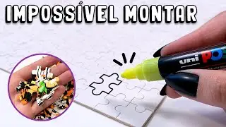 FIZ MEU PRÓPRIO QUEBRA CABEÇA COM MEU DESENHO