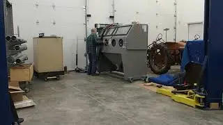 Trying out the Wheel Kit I Fabricated for the Skat Blast Cabinet