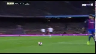 Munir Amazing Goal Valencia vs Barcelona 2-2 La Liga 19/3/17