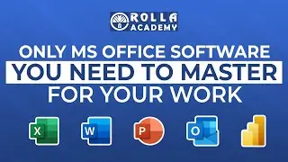 ONLY MS Office Software YOU NEED for work (HOURS NEEDED TO LEARN)