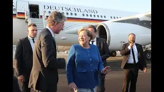 On Assignment #2 - German Air Force Government Aircraft landing with Chancellor Merkel in NY