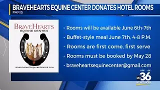 Bravehearts Equine Center donates hotel rooms to tornado victims