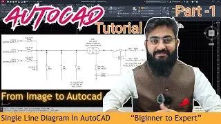 Image to Autocad Part -1 | Single line diagram in Autocad | AutoCAD settings | Image to CAD