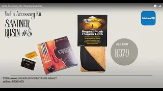 Violin Accessory Kit - Cleaning and Care