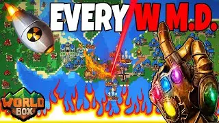 I used EVERY Weapon of Mass Destruction in WorldBox: God Simulator!