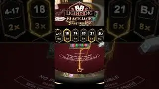 When lightning blackjack pops off!