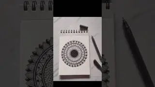 Hand-Drawn Mandala Transformation | Satisfying Art Process #Shorts #mandala #satisfying #artist