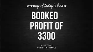 3300 Profit |Summary of Today's Trades |Option Trading l Investing l #shorts