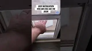 Sliding glass door doggy door by Petsafe