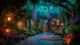Fairycore Home with Hanging Wisteria 💜 Enchanted  Forest Ambience & Music ✨Deep, Uninterrupted Sleep