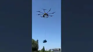 HZH Y100 100KG Payload Cargo Drone Transportation Flight Testing #drone  #uavdroneagricultural  #uav