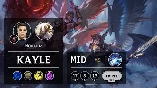 Kayle Mid vs Xerath - EUW Grandmaster Patch 9.6