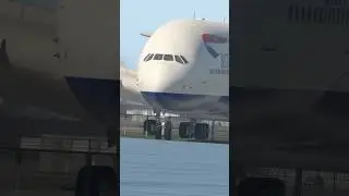A380 overruns runway #aviation #landing #plane
