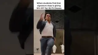 🎥 When students find that Signature Visas is giving 10% OFF for IELTS Classes 📚